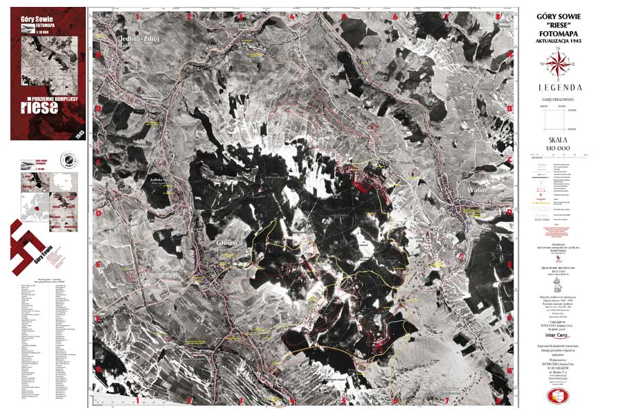 Góry Sowie fotomapa podziemne kompleksy RIESE