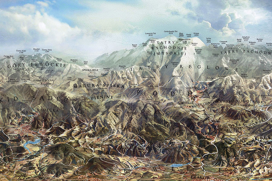 Panorama Map of Małopolskie